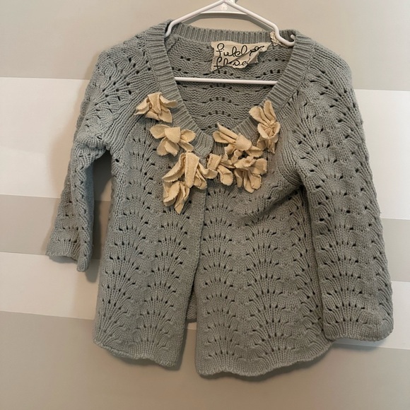 Anthropologie Field Flower Starflower Knit Wool Cardigan - Picture 2 of 2